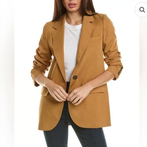 Madewell Jackets & Blazers - NWT Madewell The Larsen Blazer in drape-wave Toffee 1 button Closure L.